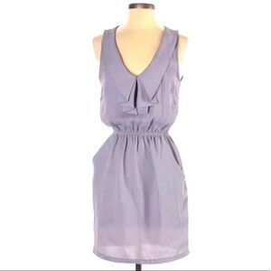 Silence & Noise size S lavenders v-neck elastic waistline sleeveless short dress